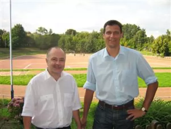 Organisieren das Fest: Andreas<br>Theinert (links) und Olaf Preuß