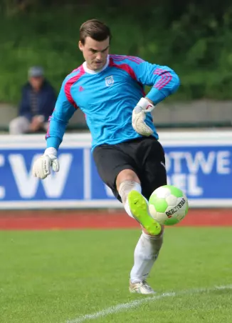 Will mit Wedel in die Vierte Pokal-Runde: Torwart<br>Oliver Firgens.