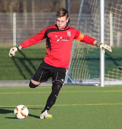 Wurde zum besten Torwart des Turniers gewählt: Marcel Herbst,<br>Keeper von Süderelbe II.