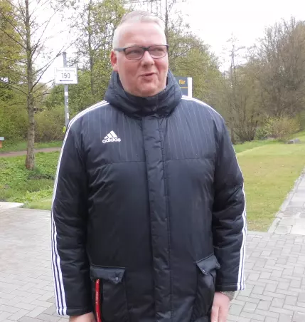 Hatte am Ende gut Lachen: Lokstedts Coach Heiko Klemme