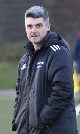 Empfängt den SV Rugenbergen: Concordia-<br>Coach Diamantis Cholevas.
