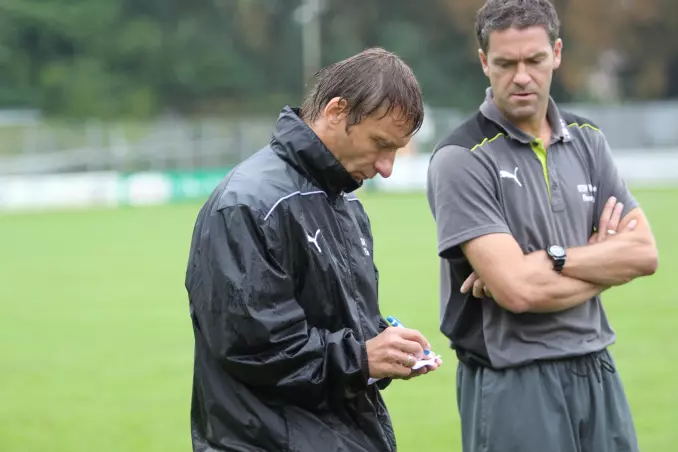 Weiche-Trainer Daniel Jurgeleit (links) hat hohe Ziele.