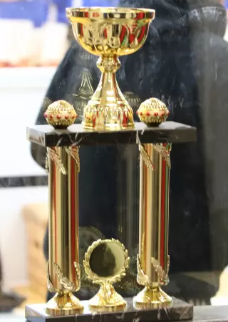 Um diesen Pokal ging es im vergangenen Winter<br>beim HR-Turnier.