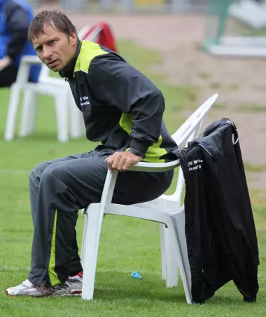Weiche-Trainer Daniel Jurgeleit und sein Team treffen am<br>Mittwoch, 31. Oktober auf Werder Bremen.