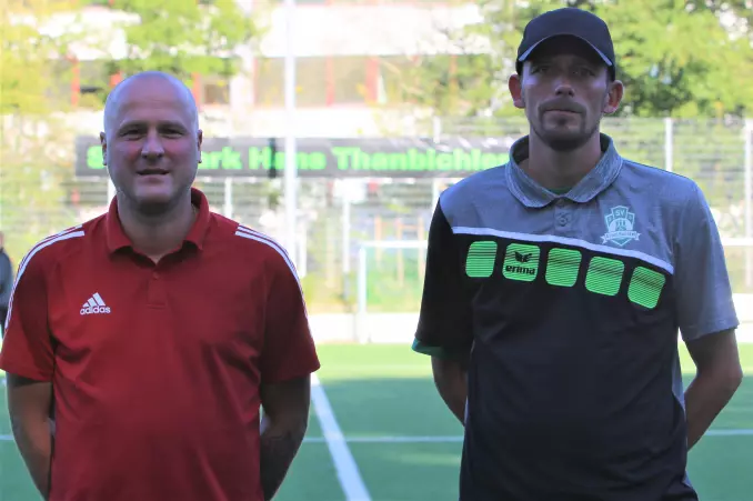 Stefan Meyer (links) und Oliver Grodt fungieren auch in der kommenden Saison als Trainerduo beim SV Groß Borstel.